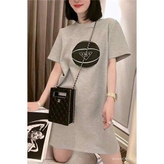【小蓮的賣場】夏季新款時尚下衣失蹤T恤顯瘦休閒連衣裙運動風胖mm中長款上衣女