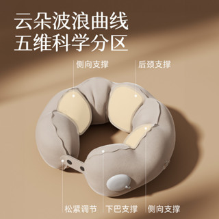 【桃園專營】U型枕 旅行枕 飛機枕 枕頭 U型枕新款按壓充氣可折疊便攜枕坐車飛機護頸枕U形枕頭頸部靠枕 旅遊 旅行