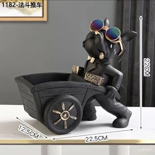 桃園出貨🚚北歐輕奢客廳玄關桌麵鞋櫃鑰匙收納家居暴力熊擺件tb