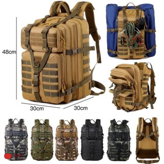 [HG]【臺灣公司免運】戰術揹包 登山揹包 軍用揹包 防水雙肩包 戶外行軍 戰術後揹包 行李袋 迷彩野戰 男旅行包 水袋