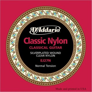 入門級 DAddario 古典吉他弦 EJ27N CLASSIC STRINGS 尼龍弦 中張力 學生級 【他,在旅行】