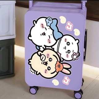 【臺灣出貨】chiikawa卡桃小丸子行李箱貼紙ins風旅行箱拉桿箱裝飾貼畵防水 行李箱貼紙 機車貼紙 防水貼紙 筆電貼