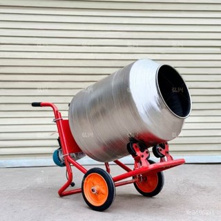 【藍調機械*品質保障】 攪拌機 不銹鋼飼料滾筒攪拌機 醃泡菜花生餡料食品家用移動式小型手推車