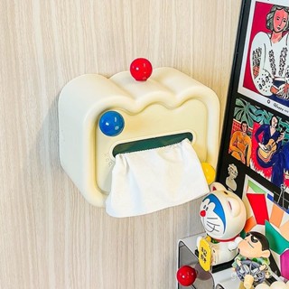 🌹限量購🌹糖果 壁掛式 免打孔 紙巾盒 收納盒 多功能 廚房 洗手間 客廳 臥室 抽紙盒 小清新 創意 設計感 0ZHY