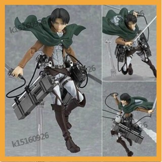 [優客精選百貨]進擊的巨人figma 203 213 207 三笠利威爾兵長 關節可動手辦模型 1RPB