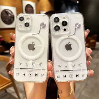 簡約透明唱片磁吸手機殼小米15 Ultra 紅米 Note14 Pro 13 12 小米14防摔保護套