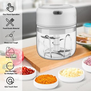【有理優選】250ml 電動迷你切蒜器,帶 USB 充電的無線便攜式食品切碎機,非常適合大蒜