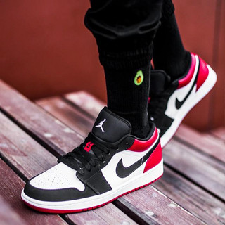 nike Air Jordan 1 Low 黑紅 板鞋 aj1 黑白紅 男鞋 黑腳趾 運動籃球鞋 耐吉女鞋 情侶 休閒鞋