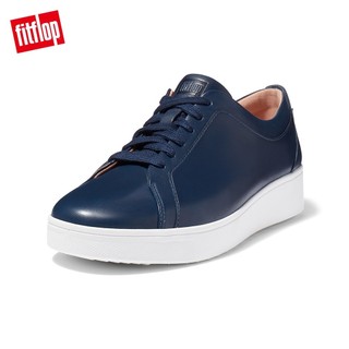 【FitFlop】RALLY SNEAKERS 運動風繫帶休閒鞋-女(午夜藍)