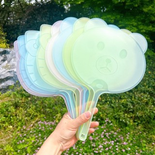 🌈臺灣出貨 🌈新款卡通小熊小貓軟塑膠扇子學生兒童隨身攜帶夏季納涼手搖風扇