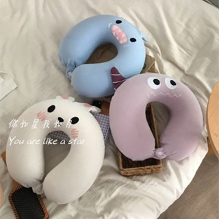 可愛旅行枕🎗 可愛卡通u型枕ins高顏值學生午睡枕便攜旅行飛機護頸枕頭脖子靠枕