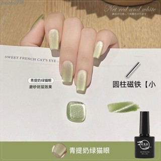 🚚優選🚚 【般若】青提奶綠色絲絨貓眼指甲油膠2025年初春粉霧奶咖貓眼美甲店光療膠