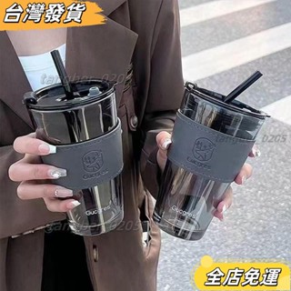 ❤限時特價❤3天內2400件小鹿玻璃杯ins高顔值輕奢吸管杯便攜學生女情侶大容量杯子咖啡杯 ONRD