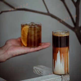 新竹發出♕ins耐高溫牛奶杯 玻璃杯 甜品杯 冷飲杯 直身杯 涼水杯 酸奶杯 果汁杯 泡茶杯 水杯 咖啡杯 威士忌酒杯