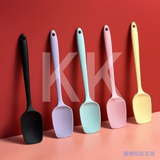 廚房矽膠刮刀 耐熱無縫一件式設計不粘勺子 奶油攪拌工具