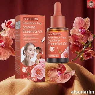 【回春堂】-【臺灣熱賣】Jaysuing玫瑰紅茶角鯊烷精華液 面部精華 提亮膚色滋養補水抗皺緊致精華液PINDD正品保證
