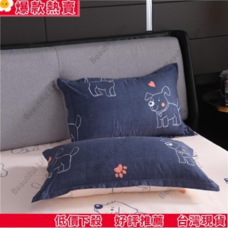 臺灣發貨 新款 時尚簡約 親膚棉 舒適透氣 單枕套48cmx74cm 花型隨機發貨