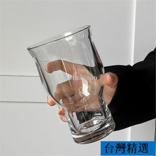 5折低價💯風網紅寬口玻璃杯果汁杯冰美式咖啡杯酒杯啤酒杯飲品飲料杯子 6