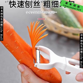 🔥臺灣出貨🔥 本進口土豆絲刨絲器不鏽鋼黃瓜胡蘿蔔刨絲刀多功能切絲刨絲器