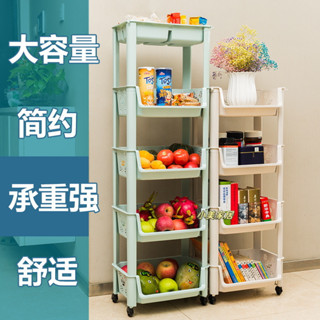 【小美家居】加厚加大置物架落地多層家用客廳廚房多功能小推車儲物貨架收納架