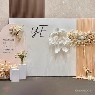 韓係訂婚裝飾佈置女方高階小眾香檳係kt闆婚禮背景墻場景擺件全套【春風花意花房】