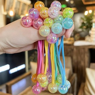 📢【臺灣店鋪熱銷】📢--韓版兒童爆破珠小公主雙頭髮圈飾品髮飾少女髮繩學生頭飾可愛皮筋