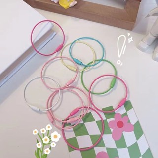 Susu蘇蘇.明天見 diy鑰匙扣批髮馬卡龍鑰匙扣鋼絲繩多功能掛件鑰匙圈配件汽車配飾