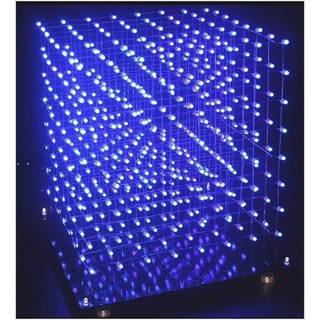 ►453◄3D 8X8X8 LED CUBE8 光立方 Arduino TF動畫組套件 散件 DIY 含控制板 送搭建板
