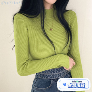 🎶小鈴音Isletune🔔推薦🔔打底衫女短版毛衣氣質燈籠袖連衣裙露肩上衣一字領上衣顯瘦毛衣外套疊穿洋裝防曬外套半高領針織