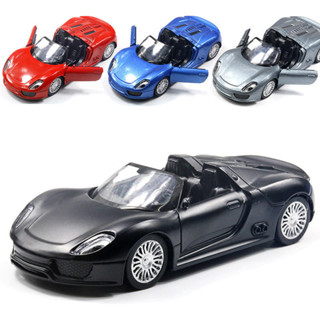 5折兒童玩具車合金保918跑車時捷模型兒童開門回力玩具車蛋糕擺件烘焙裝飾代發