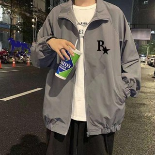 『阿豹』大尺碼男生外套 【店鋪熱銷】新款外套男春秋季痞帥潮流美拉德港風休閑沖鋒衣青少褂子 外套男 男士外套 大碼外套