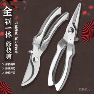 🔥24h桃園有貨🔥【好評率超99%衕款】全鋼一體修枝剪SK5不銹鋼強力園藝剪刀盤景剪樹枝剪摘果工具 DBXV