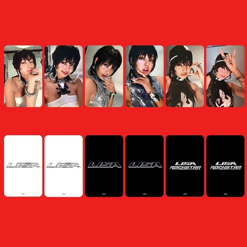 *韓國出品*BLACKPINK粉墨LISA SOLO單人專輯ROCKSTAR ROSE樸彩英JIS OO LISA