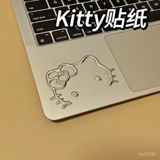Doduo優選👉 kitty銀色金屬感貼紙凱蒂貓手機筆記本平闆電腦汽車電動車裝飾貼 XF6A