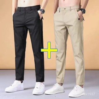爆款~🌱限時下殺🌱春秋長褲 男士長褲 休閑褲 百搭西褲 修身工裝褲 商務直筒褲 九分褲 彈力褲 抗皺透氣 美式牛仔褲