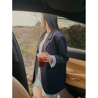 Codibook｜韓國 RIRINCO 休閒修身剪裁領短版捲袖外套［預購］夾克 單排扣外套 女裝