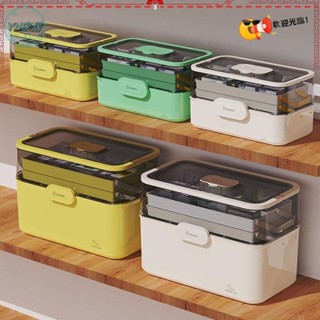 熱賣 家庭裝藥箱醫藥箱藥物品 收納盒 家用小醫療急救箱大容量 收納盒 神器36