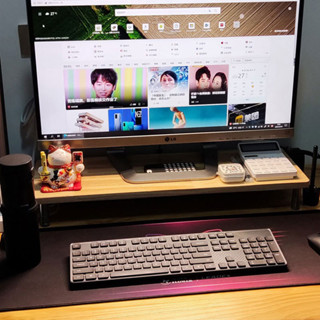 【新品推薦】桌面實木電腦顯示器增高架子辦公室簡約臺式護頸螢幕電視抬高
