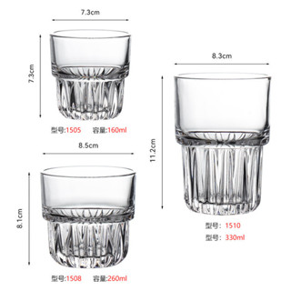 【新品推薦】可疊透明玻璃杯dirty澳白咖啡杯冰美式拉花拿鐵杯ins高檔精緻杯子