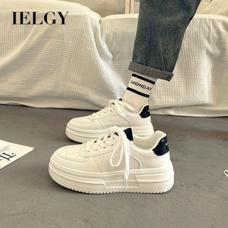 IELGY 白色圓頭新款韓版休閒鞋學生休閒運動鞋