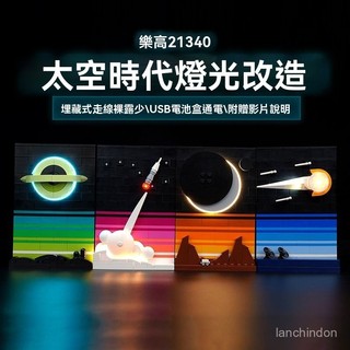 🔥相框 樂高相框 展示相框 lego相框 適用lego積木燈飾21340太空時代故事明信片展示盒燈光相框 LLOY