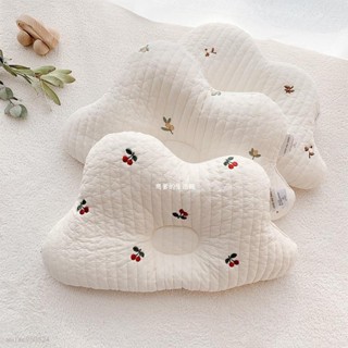 馬爹🦄嬰兒枕 防偏頭糾正頭型韓國嬰兒刺繡純棉定型枕頭兒童圓頭透氣抗蟎可機洗