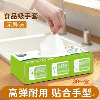 ⭐臺灣12H出貨⭐一次性手套食品級專用TPE塑膠商用加厚耐用廚房餐飲抽取式盒裝 XUES