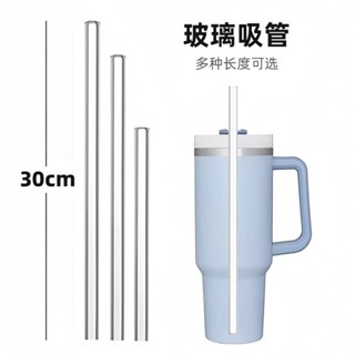 TIQ9 加粗25cm30cm加長玻璃吸管 Stanley冰霸杯保溫懶人看護開水通用