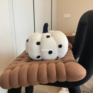 馬爹🦄ins風 可愛小南瓜超軟抱枕 波點毛絨玩具 靠墊沙發客廳飄窗輕奢靠墊