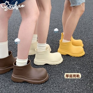 【臺灣發貨】夏季成人醜萌可愛EVA軟底小醜鞋新款女生時尚戶外穿短筒水鞋 雨靴 防水水鞋 雨鞋