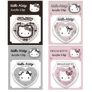 【現貨】小禮堂 Sanrio 三麗鷗 Hello Kitty 造型塑膠文具夾 (大臉款)