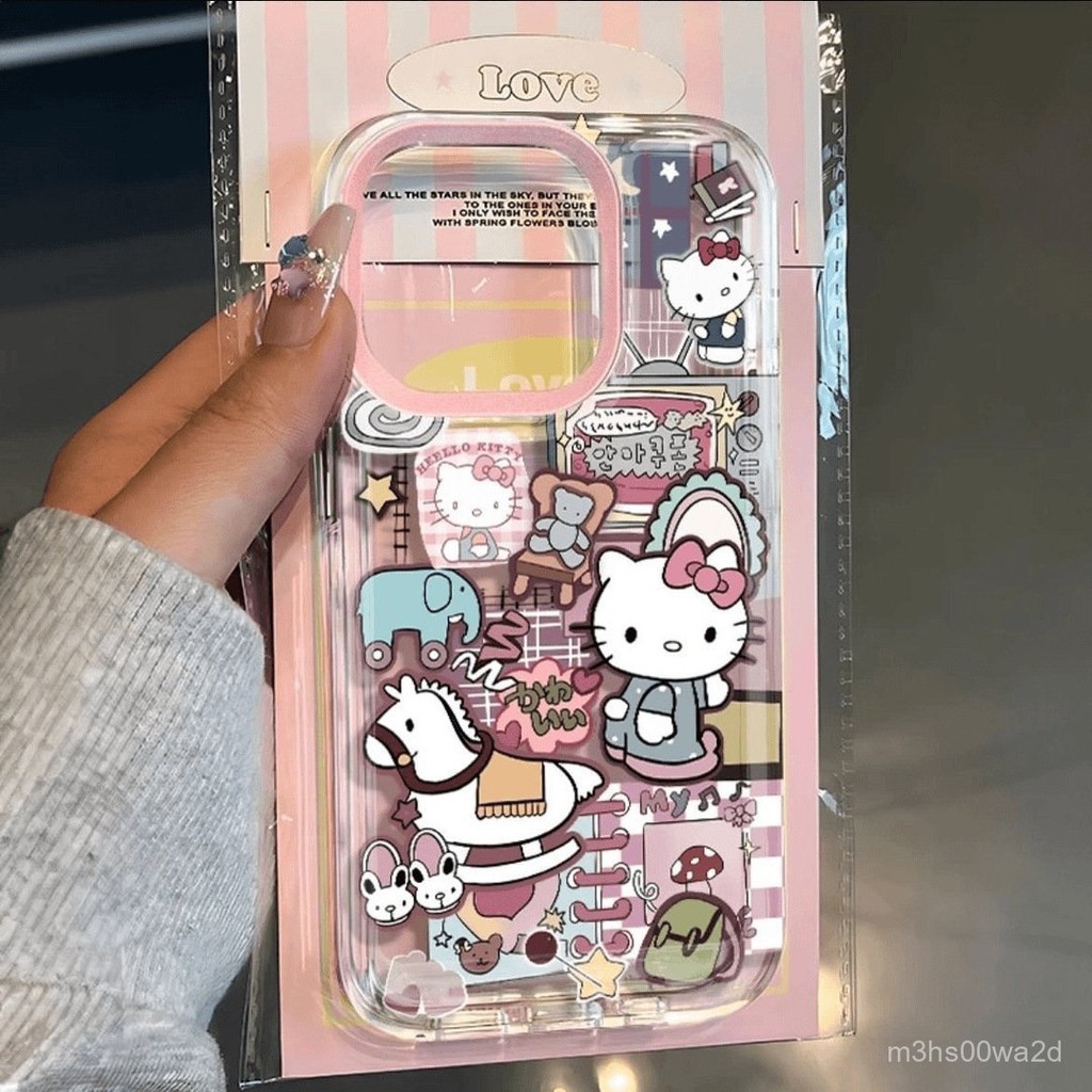 木马凯蒂猫 iPhone蘋果 手機殼 16 15 14 13 12 11 pro Max XS XR SE 保護殼 軟殼