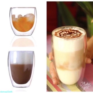【熱熱】雙層耐熱玻璃杯 牛奶杯 咖啡杯 果汁杯