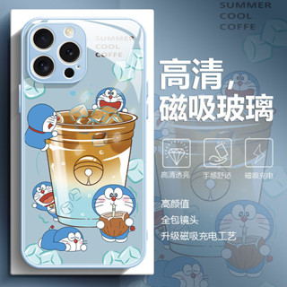 哆啦a夢 磁吸充電 蘋果手機殼 iPhone16promax 15plus 14pro 13 12 11 防摔保護殼